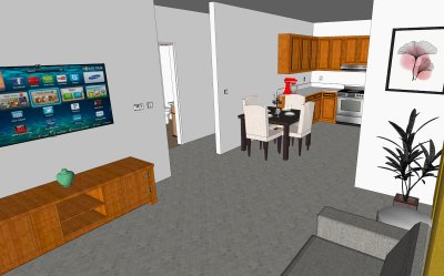 LIVING AND DINING AREA
